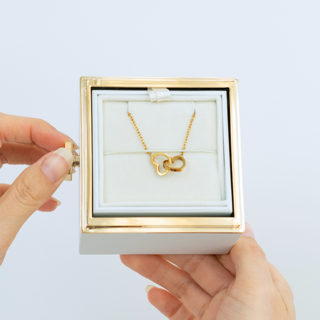 Coffret Rose Éternelle avec Collier