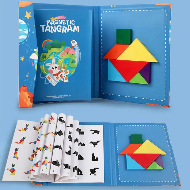 Livre Tangram Magnétique Montessori