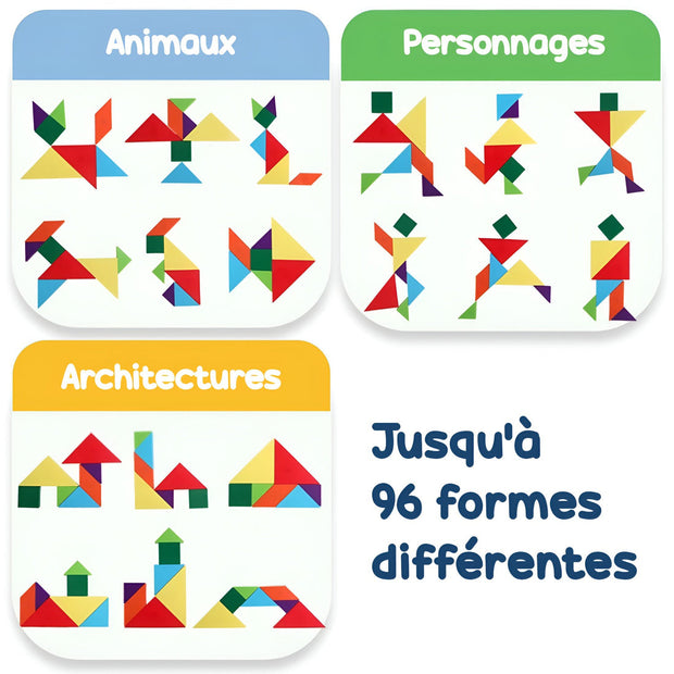 Livre Tangram Magnétique Montessori